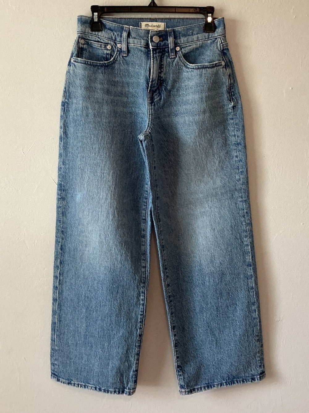 MADEWELL The Perfect Vintage Wide-Leg Jeans (size: 26P)